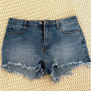 Articles of Society High-Rise Denim Shorts - size 29